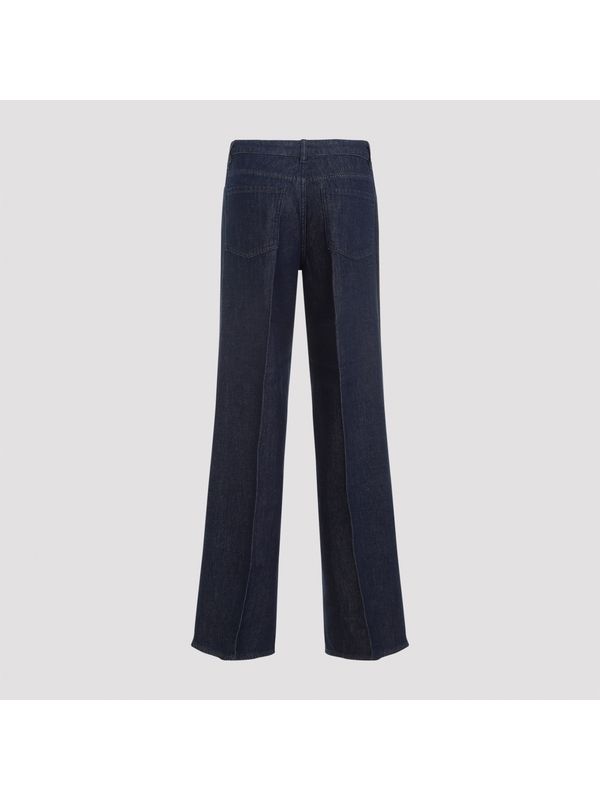 Cotton Denim Pants