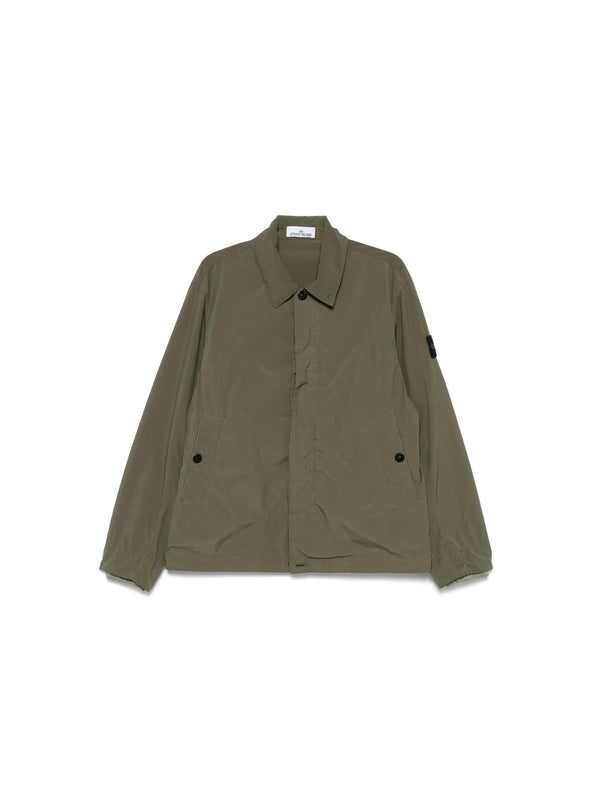 Wappen Patch Nylon Blend Shirt Jacket