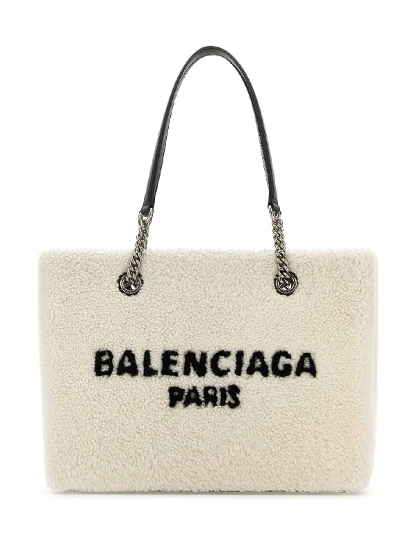 BALENCIAGA - Balenciaga Duty Free Medium White Tote Bags - Jente