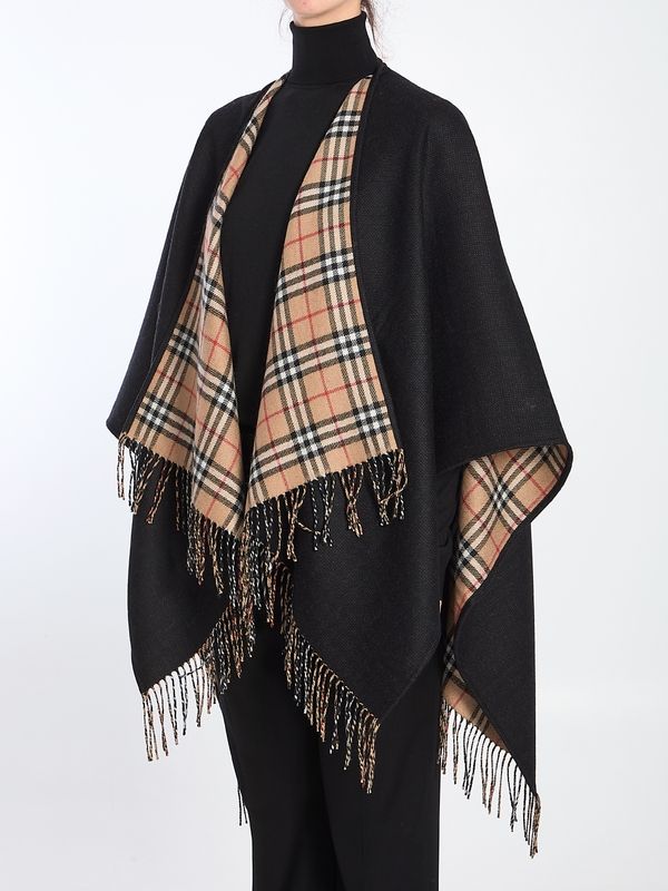 Wool Fringe Cape