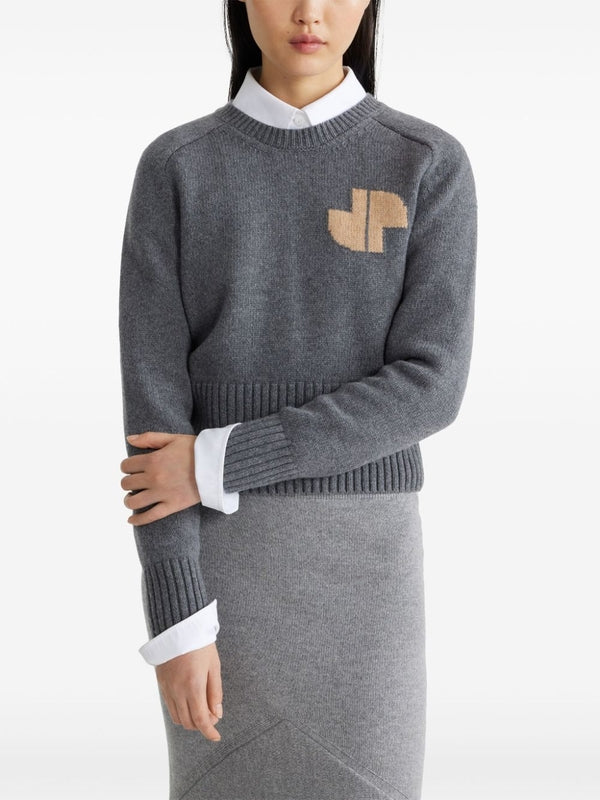 Crew Neck Wool Cashmere Knit