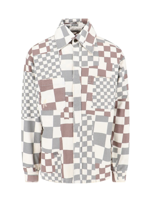 Logo Checkerboard Printing Jacket