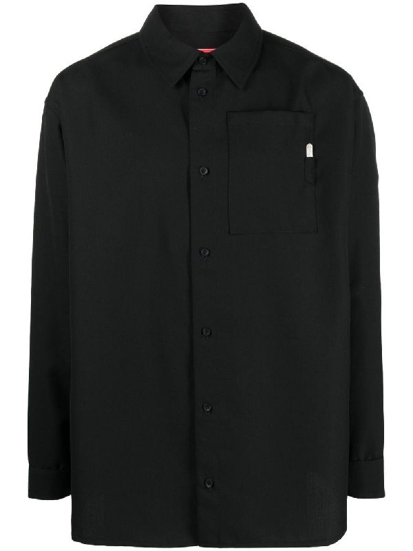 Chest Pocket Wool Shirt