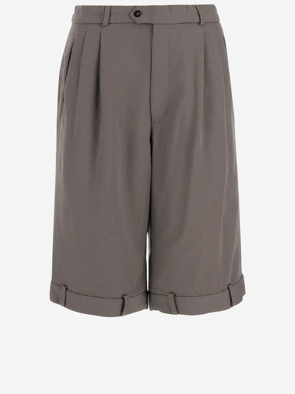 Belt Loop Detail Bermuda Pants