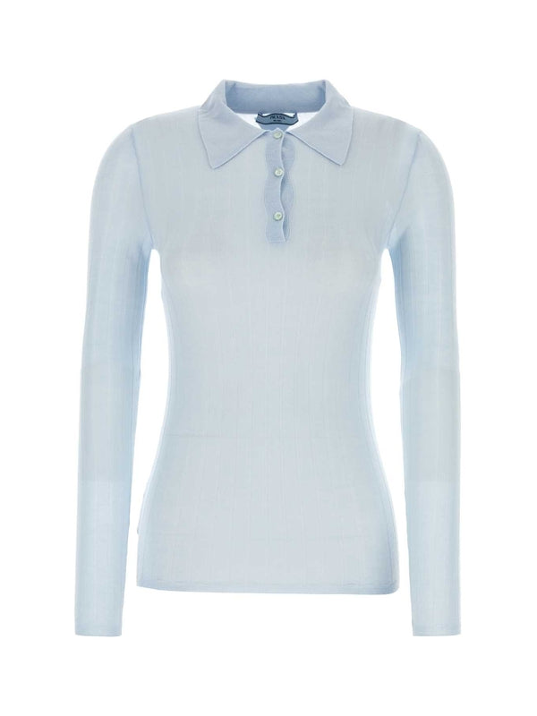 Cashmere Silk Polo Shirt