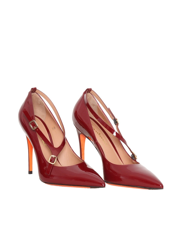 Pointed Toe Patent Leather Pumps