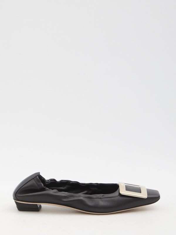 Bell Vivier Leather Flat Shoes