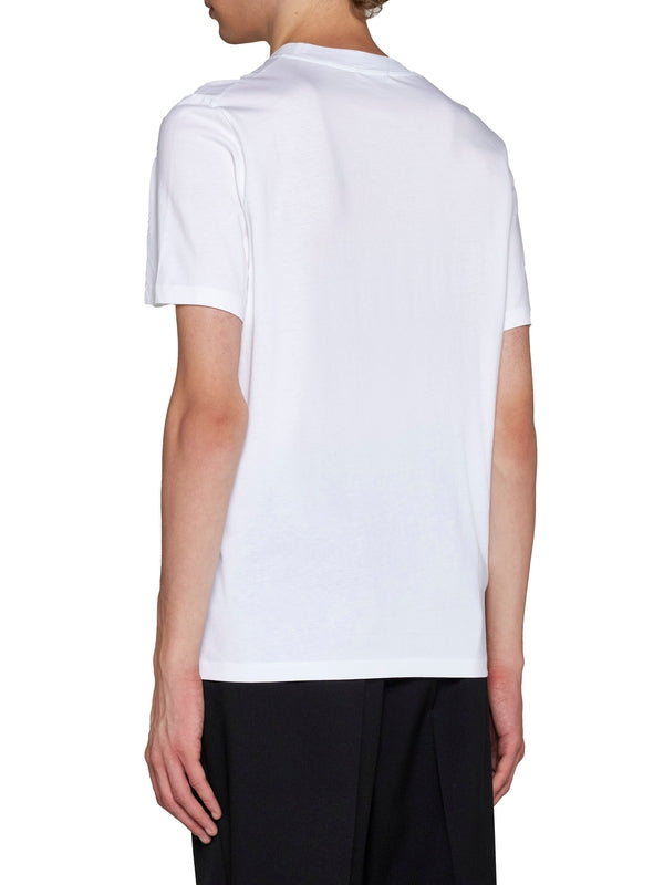 White Cotton Short Sleeve T-Shirt