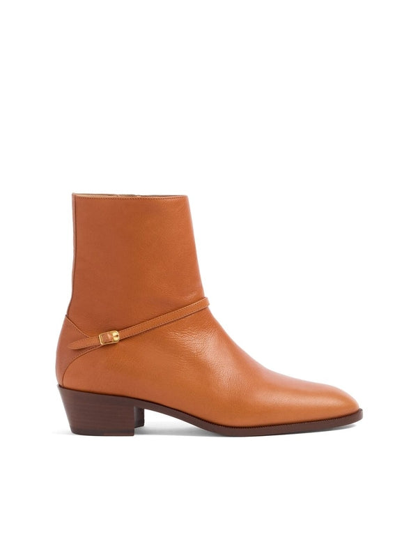 Valentino Brown Ankle Boots