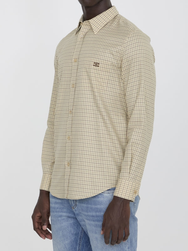 Triomphe Logo Pocket Cotton Shirt