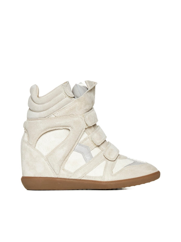 Bekett Beige High Top Sneakers