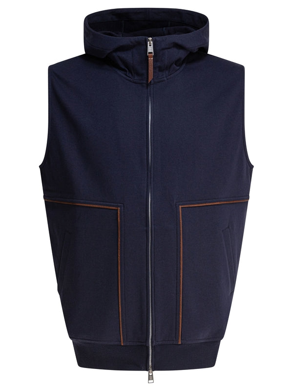 Brunello Cucinelli Blue Vests