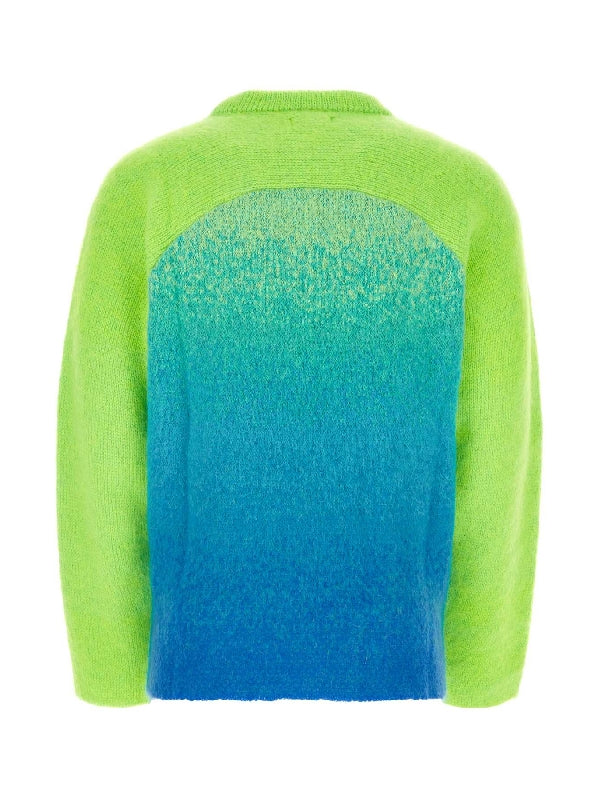 Gradient Rainbow Mohair Knit