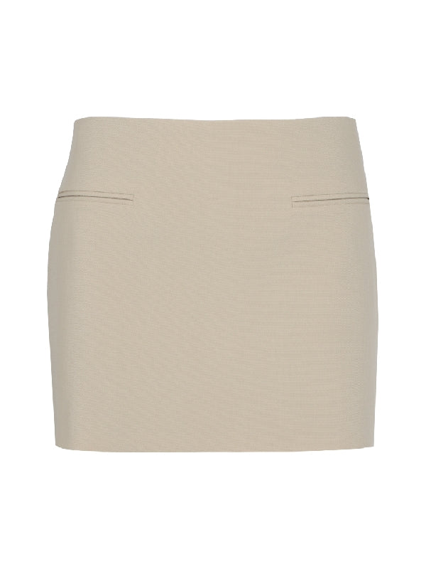 Virgin Wool Mini Skirt