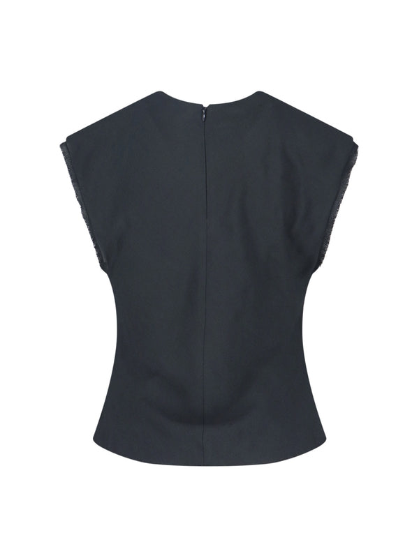 Ami Anthracite Sleeveless