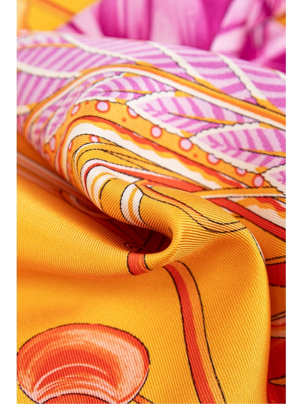 Graphic
  Printing Silk Scarf