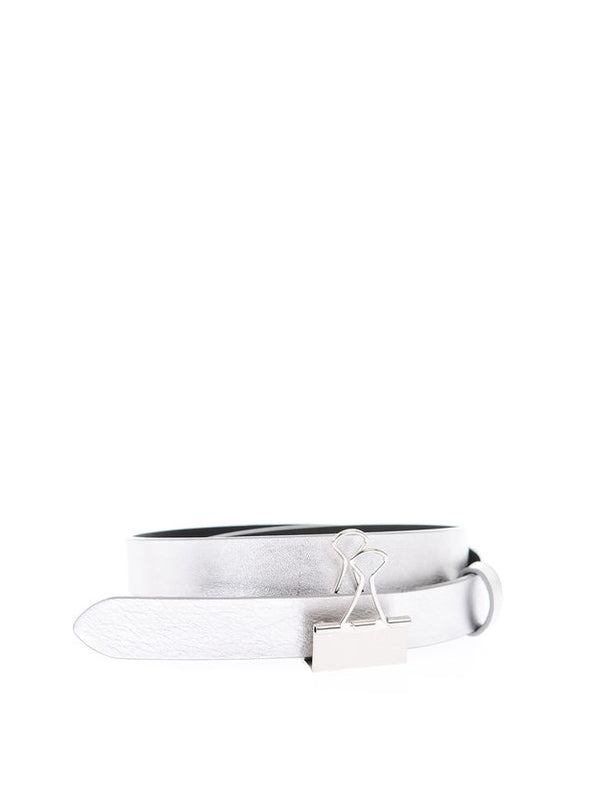 Vetements Silver Leather Belts