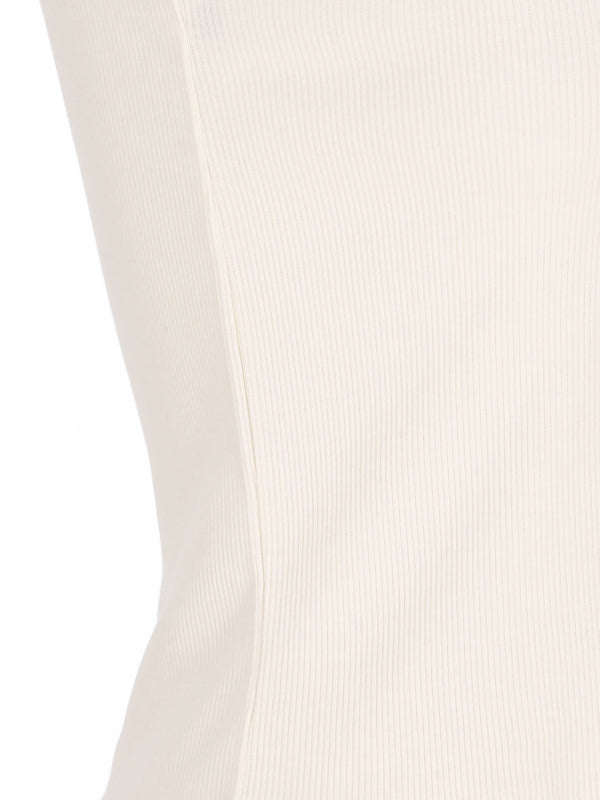 Celine Beige White Sleeveless