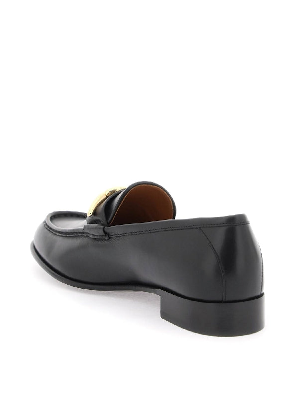 V Logo Plaque Slip On Loafer - Jente