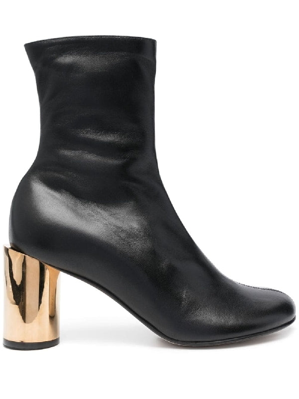 Sequence Lambskin Ankle Boot Heel