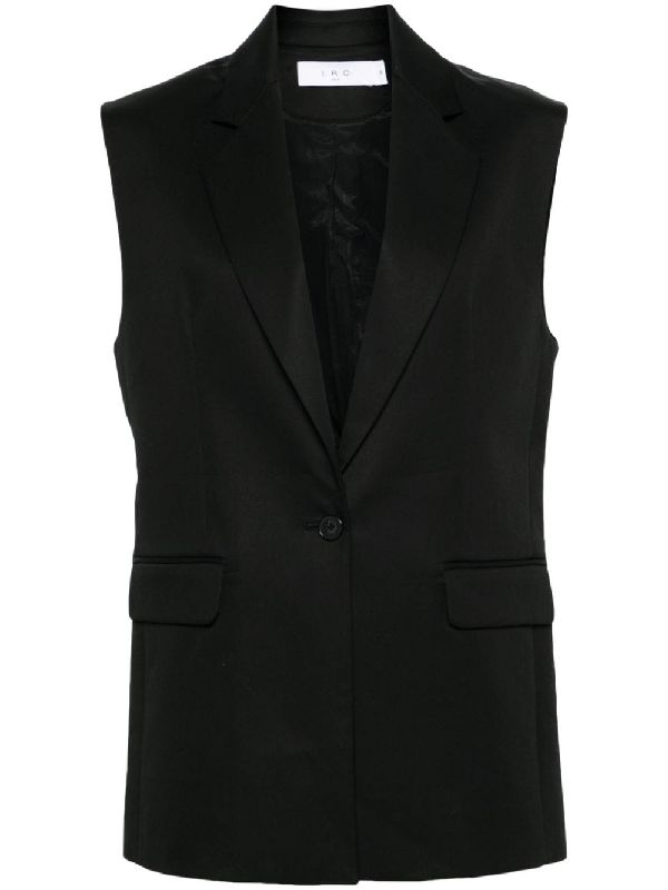 Black Single
  Breasted Vest