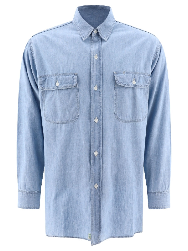 Chest Pocket Cotton Denim Shirt