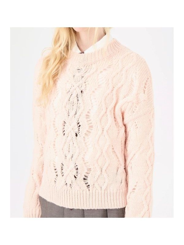 Openwork Wool Sweater