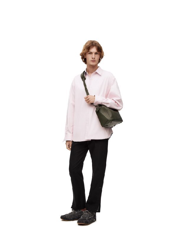 Zipper Hem Detail Cotton Pants