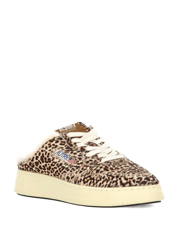 Autry Beige Low Top Sneakers
