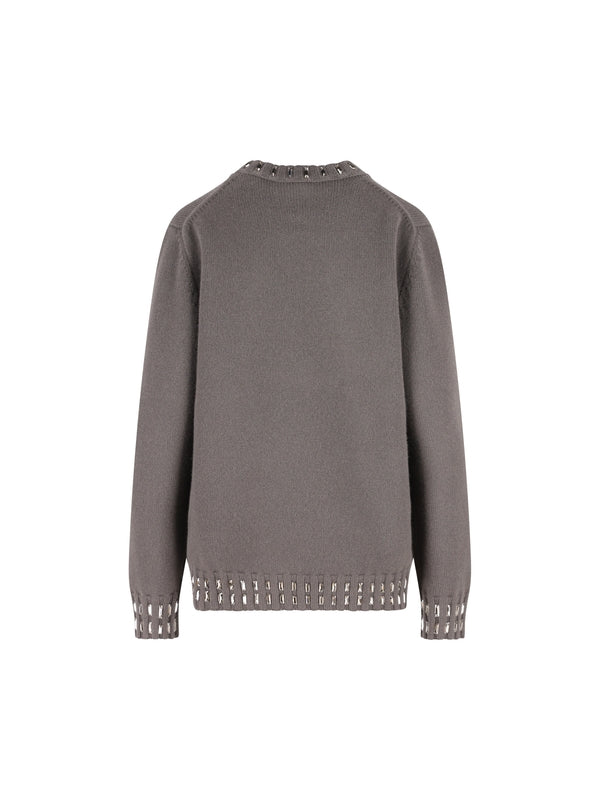 Fendi Grey Knitted