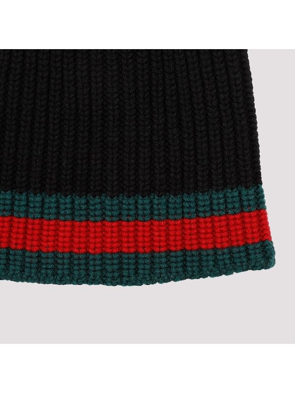 Web Trim Wool Beanie