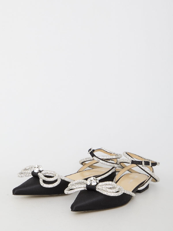 Crystal Bow Detail Sandals