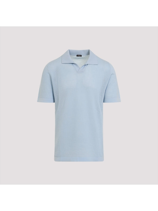 Open Collar Coat Polo Shirt