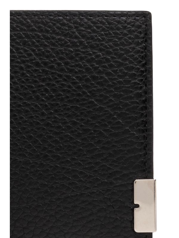 B Cut Leather Bifold Wallet