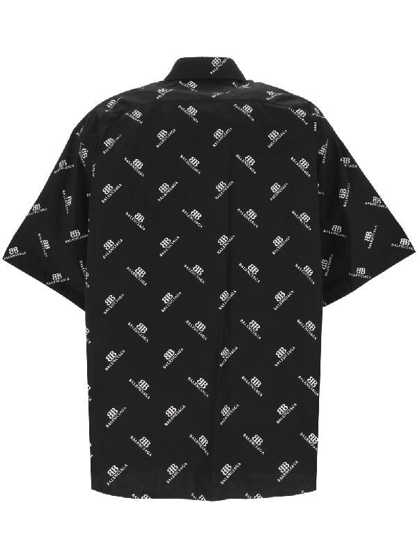 All Over Logo Print Short Sleeve Shirt