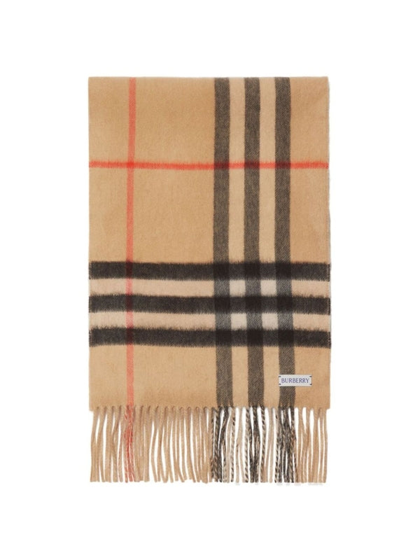 Check Pattern Cashmere Muffler