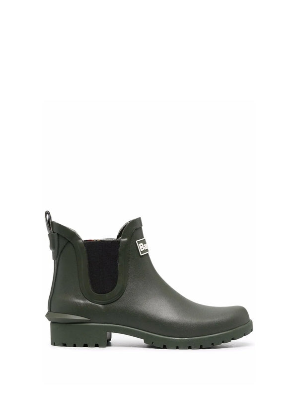 Barbour Green Ankle Boots