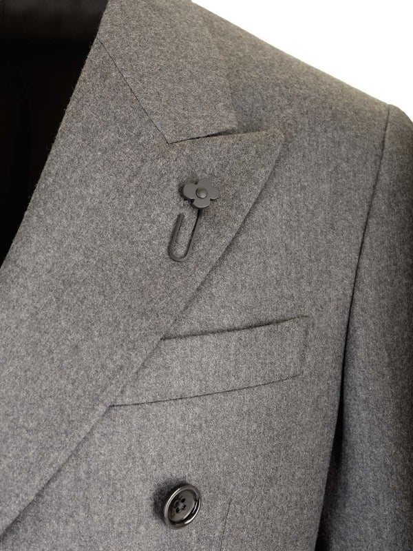 Boutonniere Wool Blend Suit Set