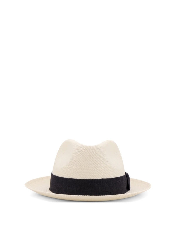 Logo Band Straw Fedora