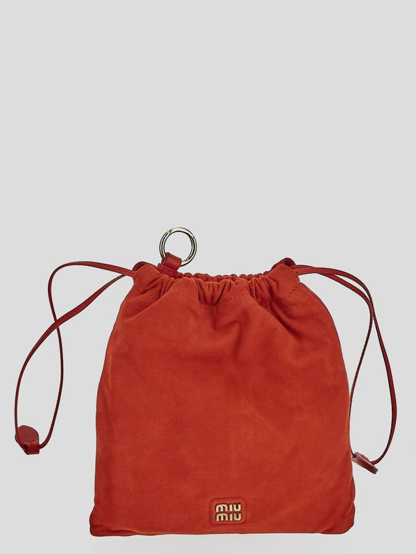 Logo Suede Mini Pouch