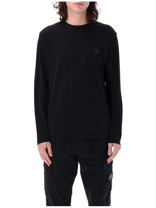 Stone Island Black Long Sleeve Top