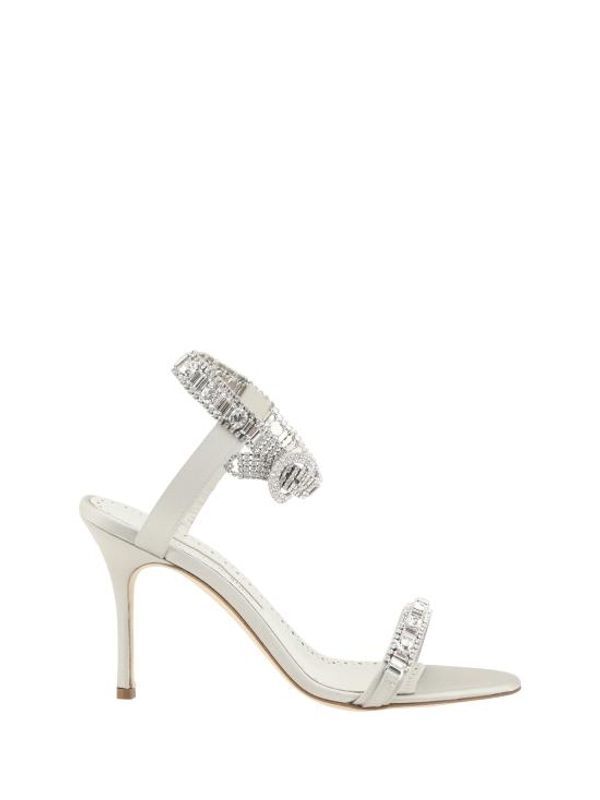 Asasan Crystal Anklet Sandal
  Heel