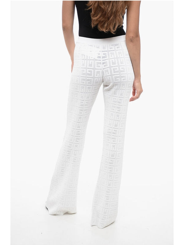 4G Pattern Flare Pants