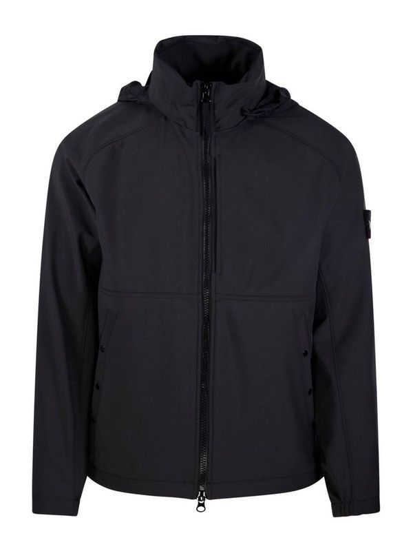 Wappen Patch High-Neck Hooded Jacket