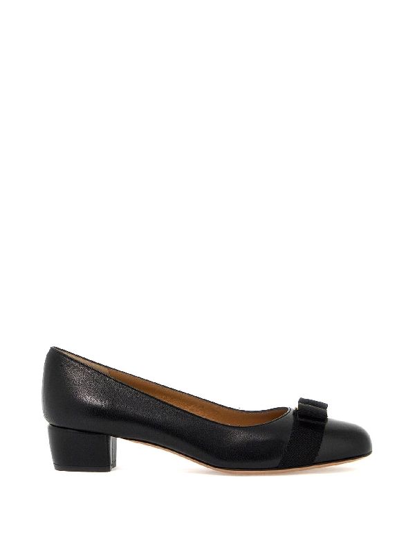 Vara Bow Leather Pump Heel - Jente