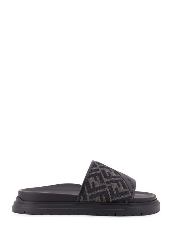 Fendi Black Slides