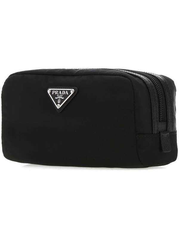 Triangle Logo Black Cosmetic
  Pouch