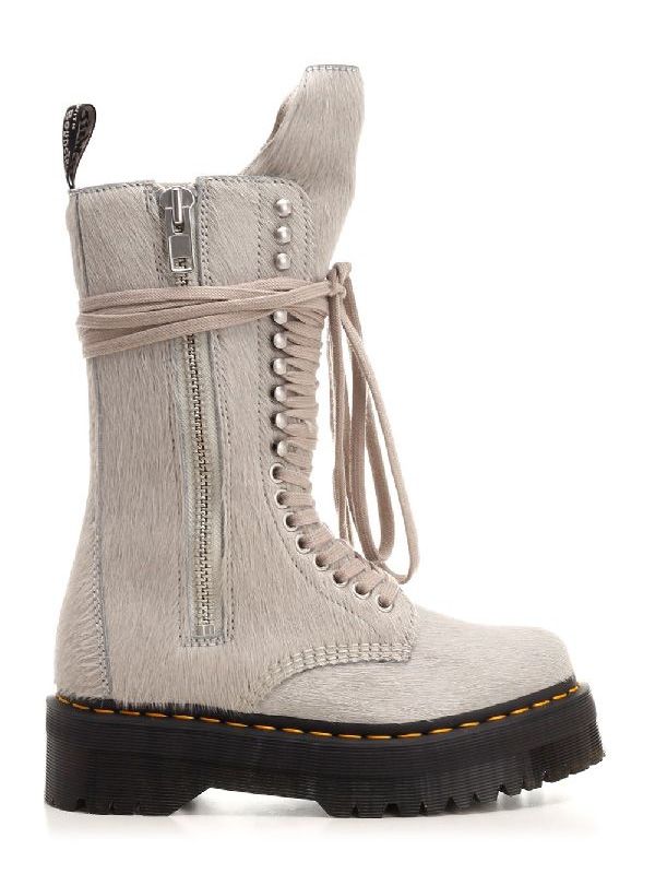 Dr Martens Lace-up Fur Zip-up Boots