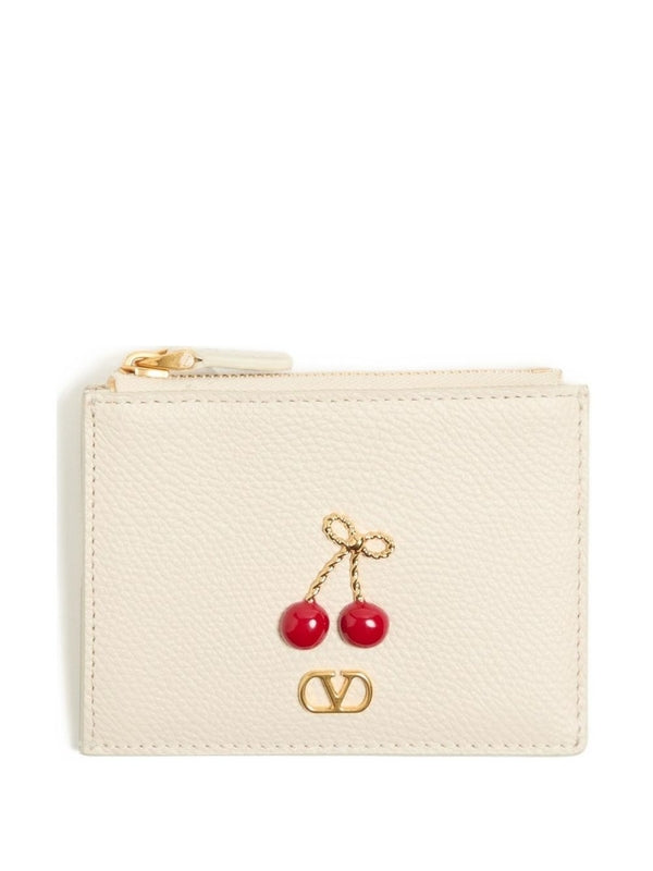Valentino Ivory Card Holders