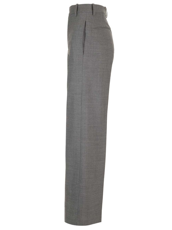 Wool Blend Tailored Pants